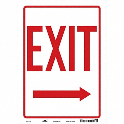 CONDOR 480M39 J7046 Safety Sign 14 in x 10 in Vinyl