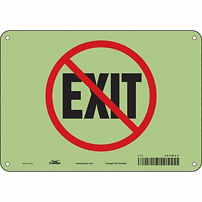 CONDOR 480M44 Safety Sign 7 inx10 in Polyethylene