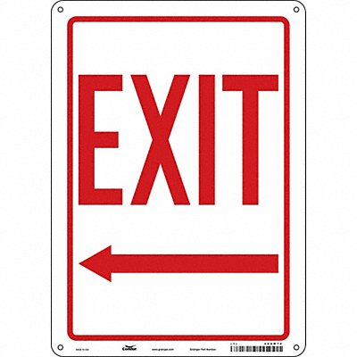 CONDOR 480M74 J7047 Safety Sign 14 in x 10 in Aluminum