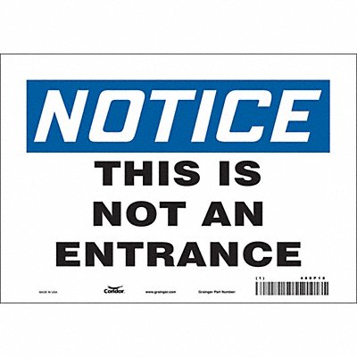 CONDOR 480P18 Safety Sign 7 in x 10 in Vinyl
