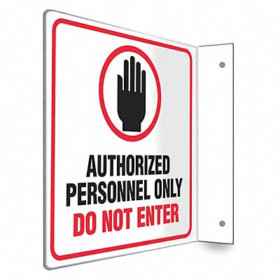 CONDOR 480W23 Safety Sign 8 inx8 in PETG