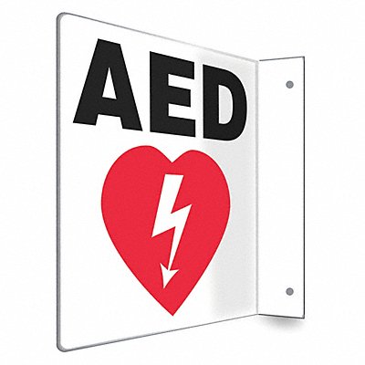 CONDOR 480W40 Safety Sign 8 in x 8 in PETG