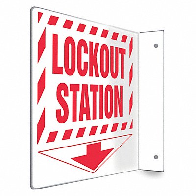 CONDOR 480W60 Safety Sign 8 inx8 in PETG