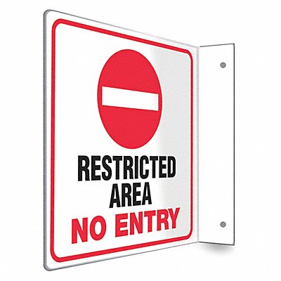 CONDOR 480W68 Safety Sign 8 inx8 in PETG