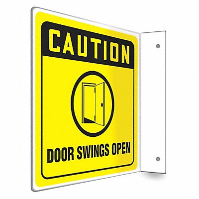 CONDOR 480W69 Safety Sign 8 in x 8 in PETG