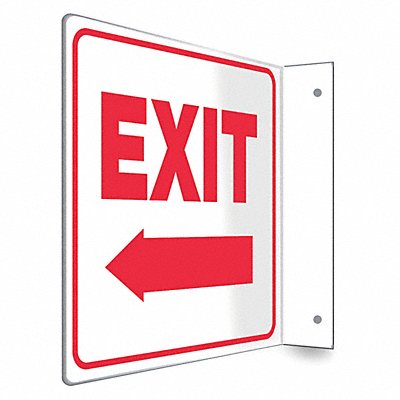CONDOR 480W77 Safety Sign 8 in x 8 in PETG