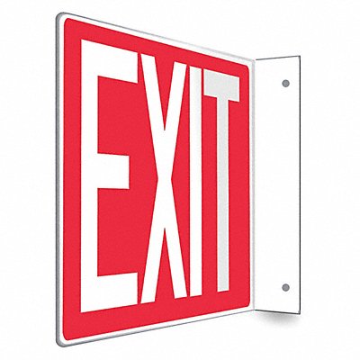 CONDOR 480W81 Safety Sign 8 in x 12 in PETG