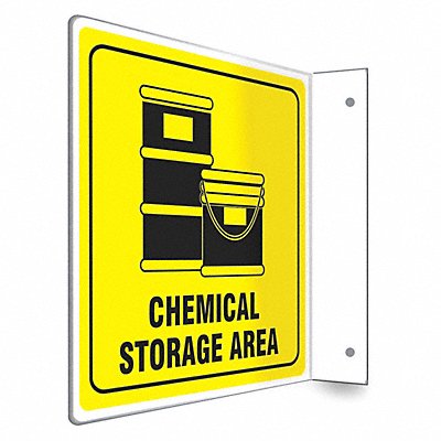 CONDOR 480W89 Safety Sign 8 inx8 in PETG