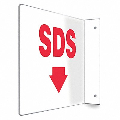 CONDOR 480W95 Safety Sign 8 inx12 in PETG