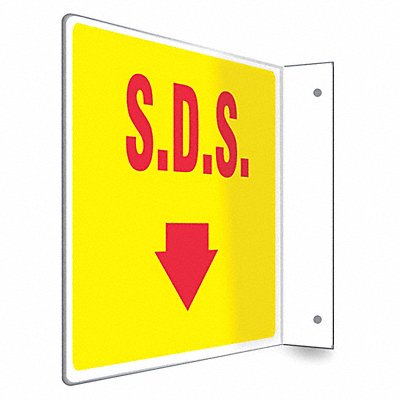 CONDOR 480W96 Safety Sign 8 inx12 in PETG