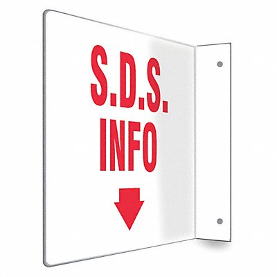 CONDOR 480W97 Safety Sign 8 inx12 in PETG