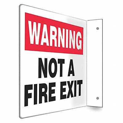 CONDOR 480X12 Safety Sign 8 in x 12 in PETG