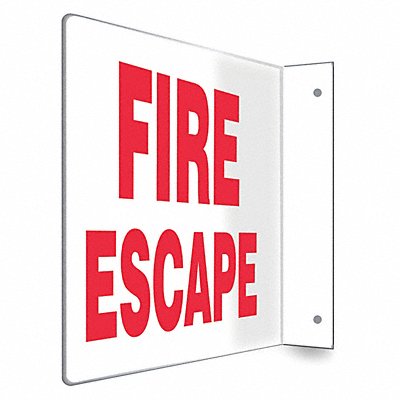CONDOR 480X13 Safety Sign 8 in x 12 in PETG