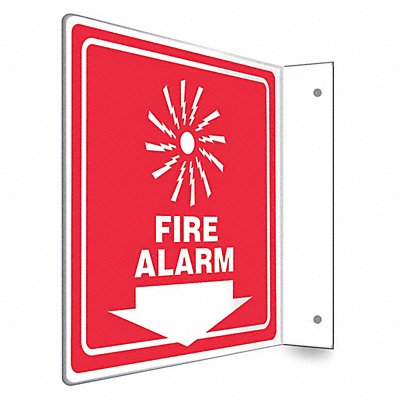 CONDOR 480X33 Safety Sign 8 in x 8 in PETG