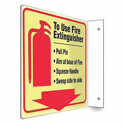 CONDOR 480X73 Safety Sign 8 inx8 in PETG