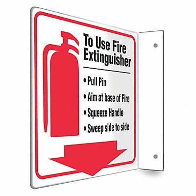 CONDOR 480X74 Safety Sign 8 in x 8 in PETG