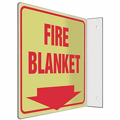 CONDOR 480X75 Safety Sign 8 inx8 in PETG