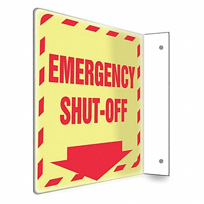 CONDOR 480X83 Safety Sign 8 inx8 in PETG