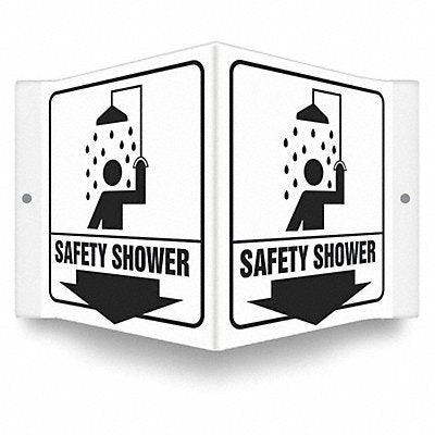 CONDOR 480Y05 Safety Sign 6 in x 8 1/2 in PETG