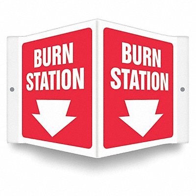 CONDOR 480Y27 Safety Sign 6 in x 8 1/2 in PETG