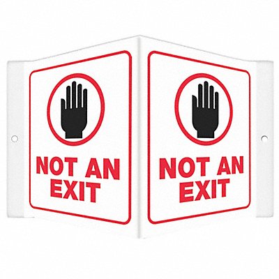 CONDOR 480Y66 Safety Sign 6 in x 8 1/2 in PETG