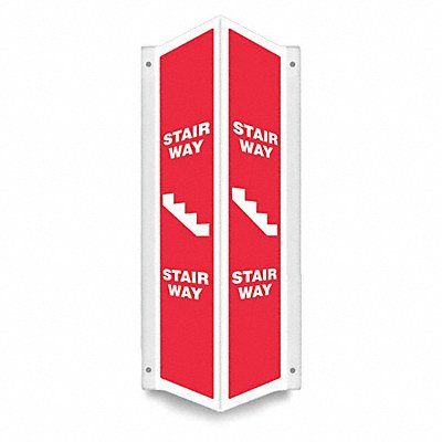 CONDOR 480Y68 Safety Sign 24 in x 7 1/2 in PETG