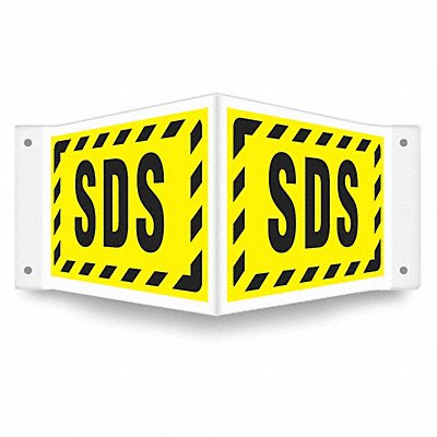 CONDOR 480Y76 Safety Sign 8 inx18 in PETG
