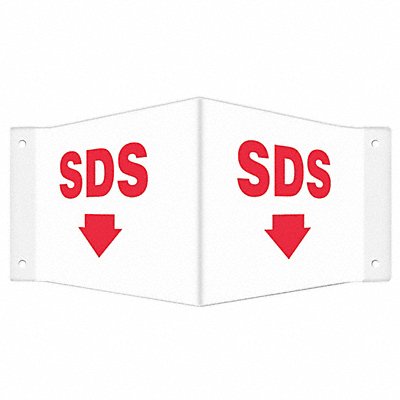 CONDOR 480Y77 Safety Sign 8 inx18 in PETG