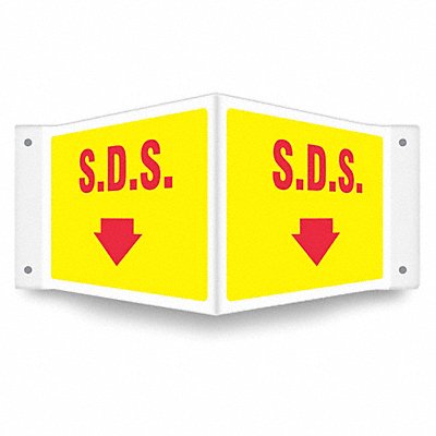CONDOR 480Y78 Safety Sign 8 inx18 in PETG