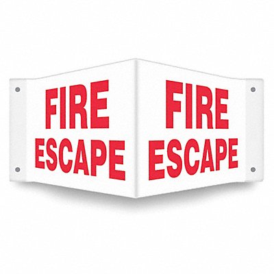 CONDOR 480Y94 Safety Sign 8 in x 18 in PETG