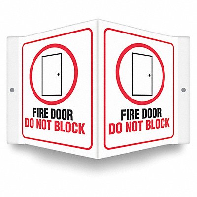 CONDOR 480Y98 Safety Sign 6 in x 8 1/2 in PETG