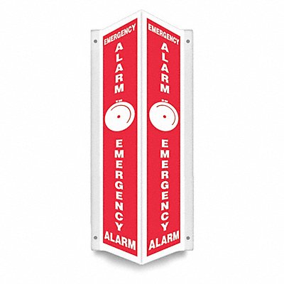 CONDOR 480Z02 Safety Sign 24 in x 7 1/2 in PETG