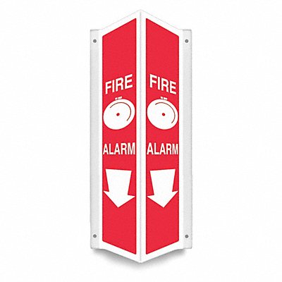 CONDOR 480Z13 Safety Sign 24 in x 7 1/2 in PETG