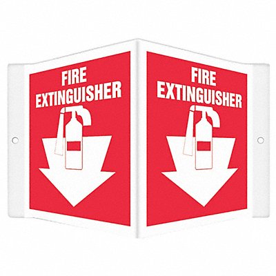 CONDOR 480Z19 Safety Sign 6 in x 8 1/2 in PETG