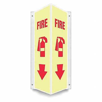 CONDOR 480Z28 Safety Sign 18 inx7 1/2 in PETG