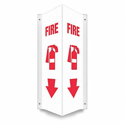 CONDOR 480Z31 Safety Sign 18 in x 7 1/2 in PETG