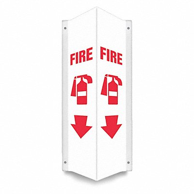 CONDOR 480Z32 Safety Sign 24 in x 7 1/2 in PETG