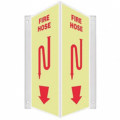 CONDOR 480Z46 Safety Sign 12 inx7 1/2 in PETG