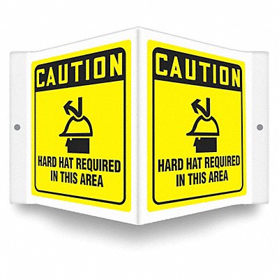 CONDOR 480Z73 Safety Sign 6in x 8.5in PETG