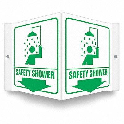 CONDOR 480Z84 Safety Sign 6 in x 8 1/2 in PETG