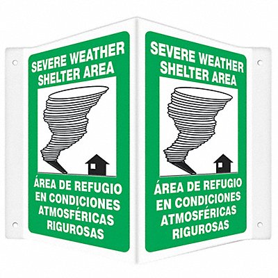 CONDOR 480Z90 Safety Sign 12 in x 14 in PETG
