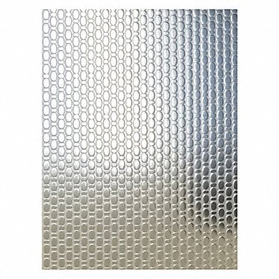 GRAINGER Linen304BA22Gx48x48 Silver SS Sheet Square 48 in Overall W