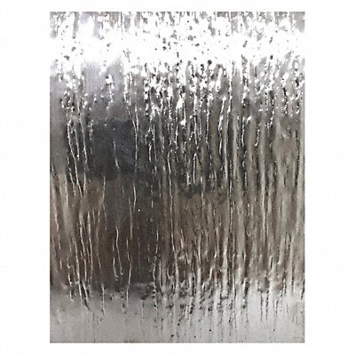 GRAINGER Woodgrain304422Gx48x48 Silver Stainless Steel Square 48 in Overall W
