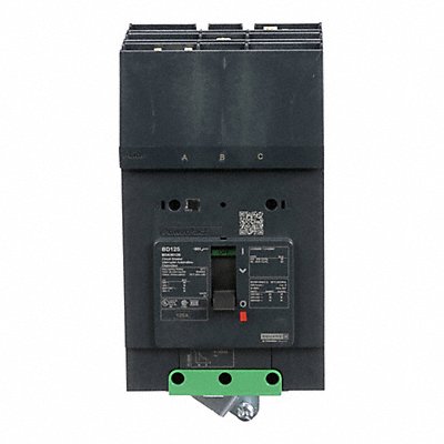 SQUARE D BDA36125 Circuit Breaker 125A 3P 525VAC BDA