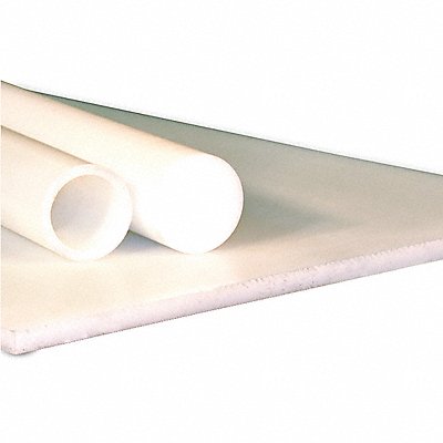 GRAINGER 63940104 K7404 Tube UHMW 5ft 2 InDia 2 1/2 OutDia White
