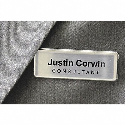 MIGHTY BADGE 901584 Badge Laser Blank Legend PK2