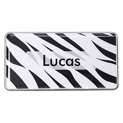 MIGHTY BADGE 905815 Badge Zebra Blank Legend PK10