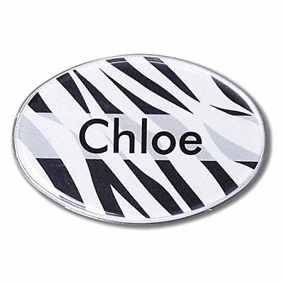 MIGHTY BADGE 905819 Badge Zebra Blank Legend PK10
