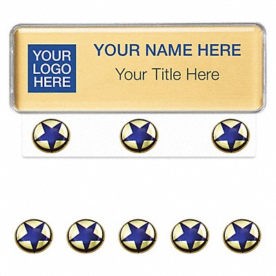 MIGHTY BADGE 906282 Badge Star Blank Legend PK10