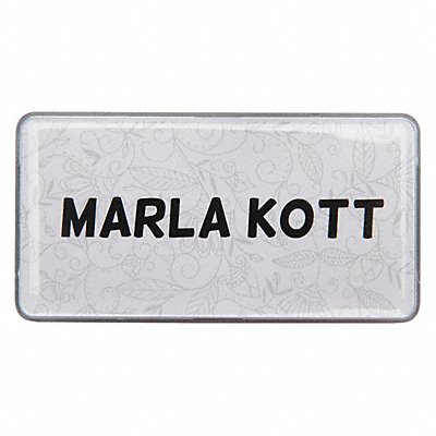 MIGHTY BADGE 906848 Badge Small Floral Blank Legend PK10